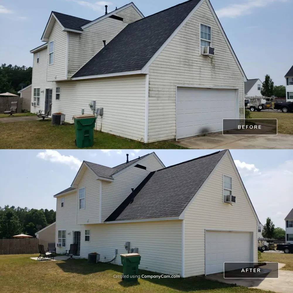 House wash before and after PWM