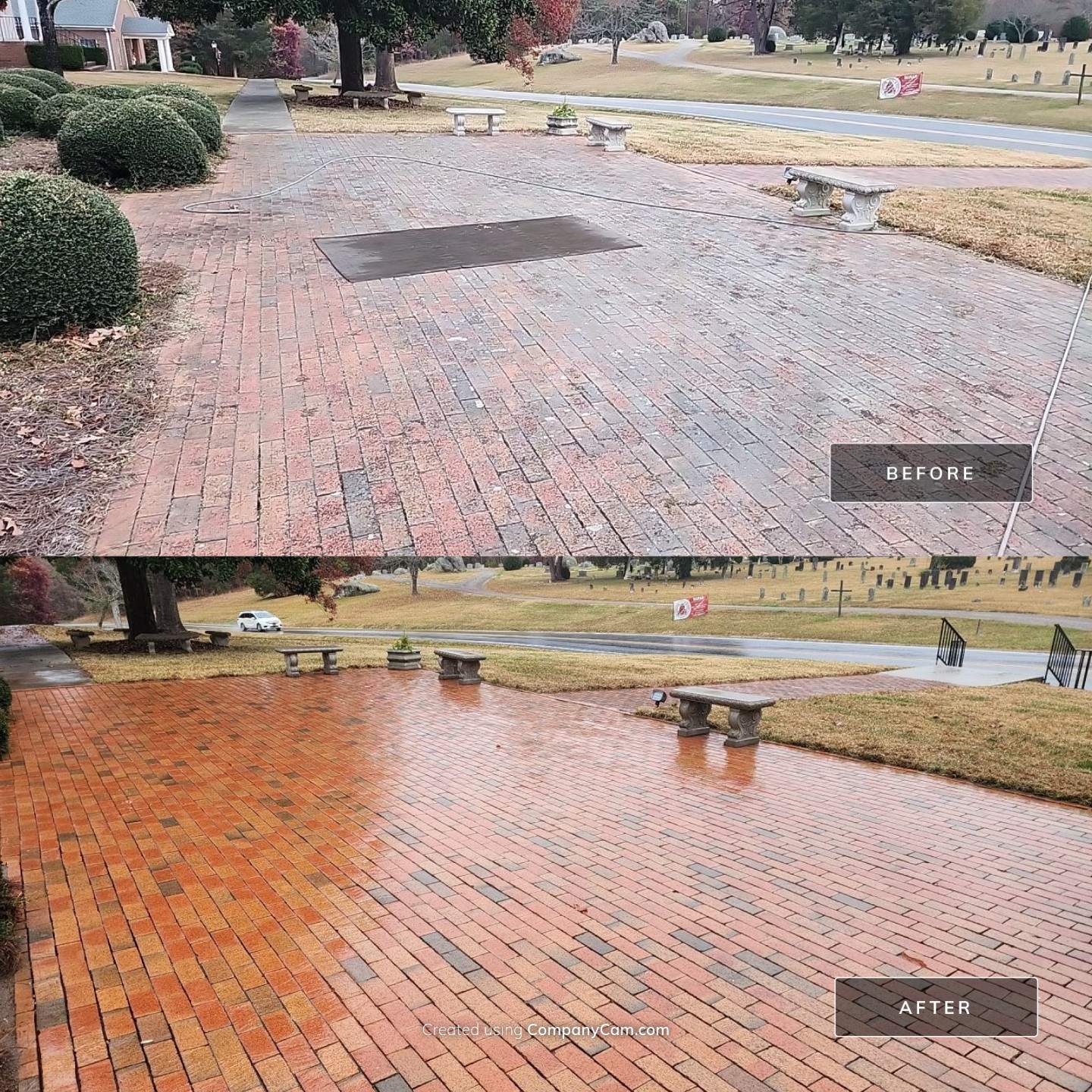 Brick Paver Patio Cleaning